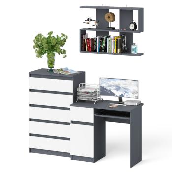 Графит/белый