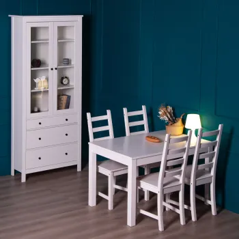 Шкаф с витриной Гуд Лакк Сага 90