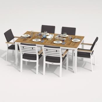 Каркас белый / стол тик 180 / ткань антрацит