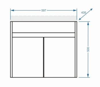 Тумба подвесная Stella Polar Фаворита 60