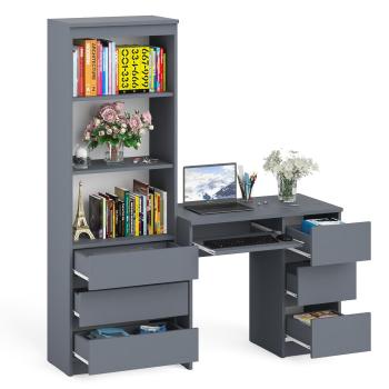 Стол компьютерный СВК Мори МС-6 правый + Стеллаж МСТ600.3