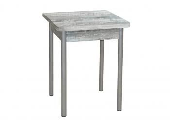 Бетон пайн темный /Опора № 2-круглая серебристый металлик