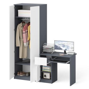 Стол компьютерный СВК Мори МС-1 левый + Шкаф МШ800.1