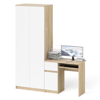 Дуб Сонома/Белый