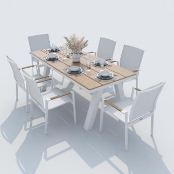 Обеденная группа Ideal Patio MIRRA SOLA - стол поливуд 180