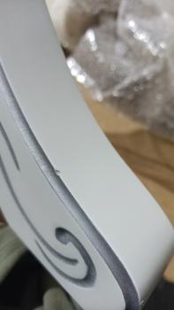 Стол обеденный Рифей 01 Белый/Серебро (У)