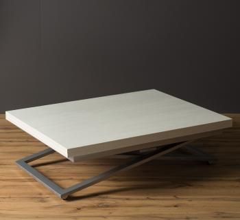 Стол трансформер Levmar Compact D36/S59 Дуб анкор светлый/Серебро