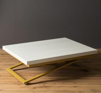 Стол трансформер Levmar Compact D36/S90 Дуб анкор светлый/Золото