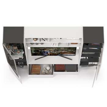 Гостиная Mobi Сидней Комплектация № 39 13.63 + 15.57 2шт + 13.200 + 13.201