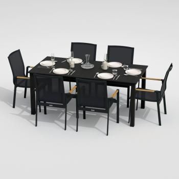 Обеденная группа Ideal Patio DOLLA SOLA - стол алюминий 220