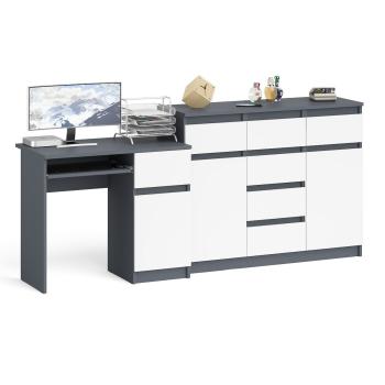 Стол компьютерный СВК Мори МС-1 правый + Комод МК1200.4