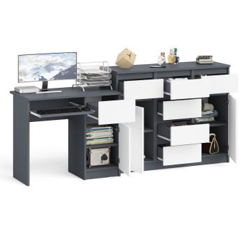 Стол компьютерный СВК Мори МС-1 правый + Комод МК1200.4