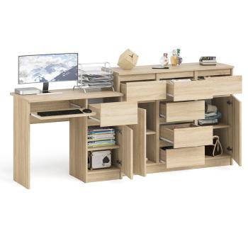 Стол компьютерный СВК Мори МС-1 правый + Комод МК1200.4