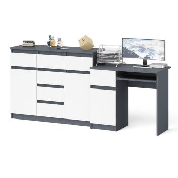 Графит/Белый