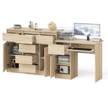 Стол компьютерный СВК Мори МС-1 левый + Комод МК1200.4