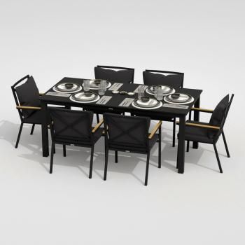 Обеденная группа Ideal Patio DOLLA FESTA plus - стол алюминий 180