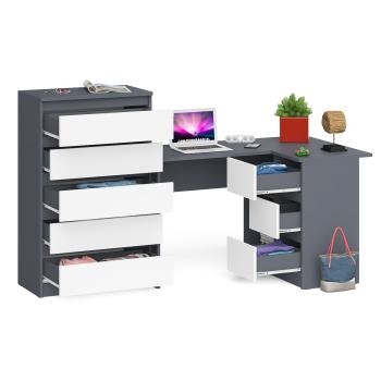 Стол компьютерный СВК Мори МС-16 правый + Комод МК700.5