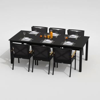 Обеденная группа Ideal Patio DOLLA FESTA plus - стол алюминий 220