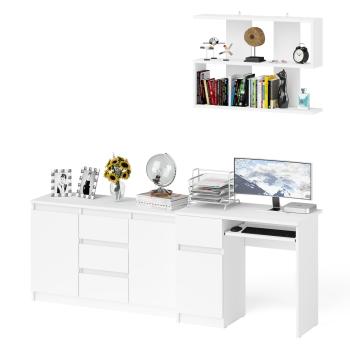 Стол компьютерный СВК Мори МС-1 левый + Комод МК1200.3 + Полка 900