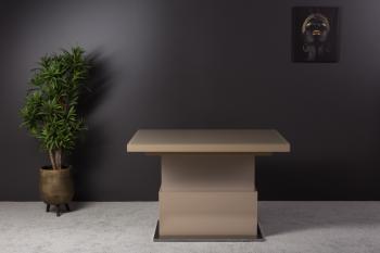 Стол-трансформер Levmar Space V41/S79 Капучино/Нержавеющая сталь