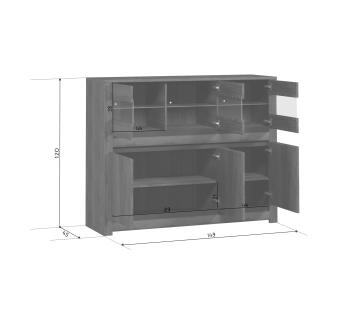 Тумба БРВ Мебель KADA S404-KOM3W3D