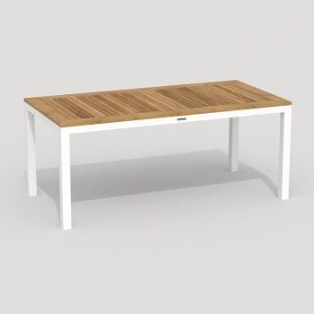 Обеденная группа Ideal Patio TELLA BONTA - стол тик 180/каркас белый