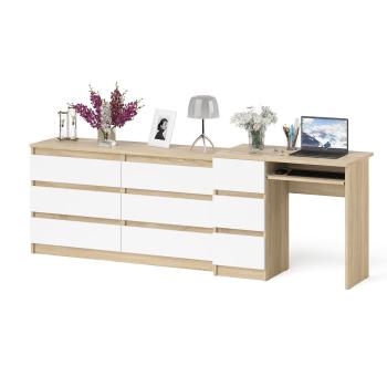 Дуб Сонома/Белый