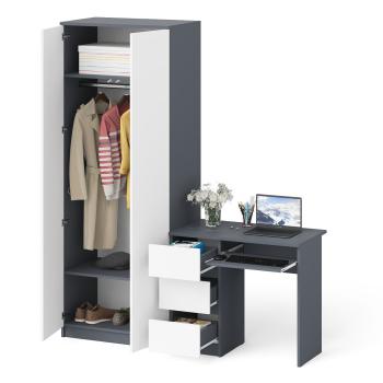 Стол компьютерный СВК Мори МС-6 левый + Шкаф МШ800.1