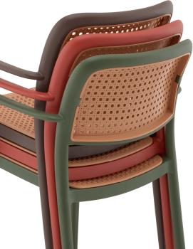 Стул пластиковый STOOL GROUP Yona с подлокотниками