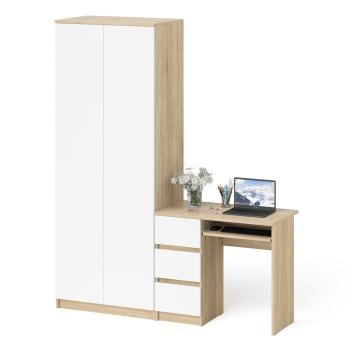 Дуб Сонома/Белый