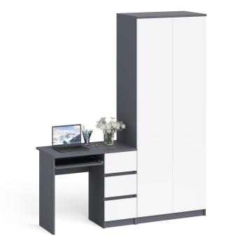 Стол компьютерный СВК Мори МС-6 правый + Шкаф МШ800.1