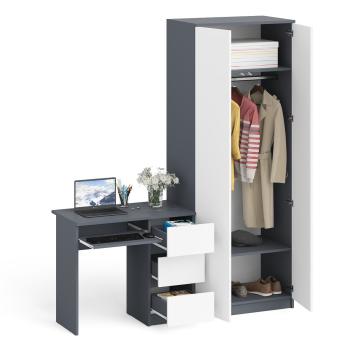 Стол компьютерный СВК Мори МС-6 правый + Шкаф МШ800.1