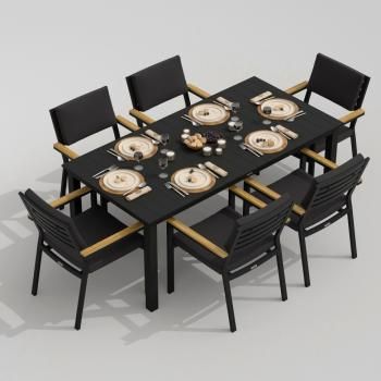 Обеденная группа Ideal Patio DOLLA BONTA - стол алюминий 180