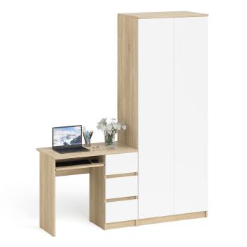 Дуб Сонома/Белый