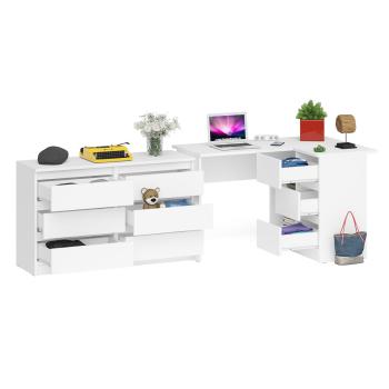 Стол компьютерный СВК Мори МС-16 правый + Комод МК1200.6