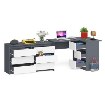 Стол компьютерный СВК Мори МС-16 правый + Комод МК1200.6