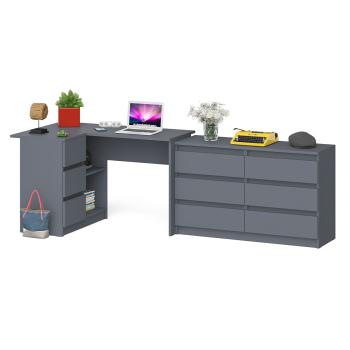 Стол компьютерный СВК Мори МС-16 левый + Комод МК1200.6