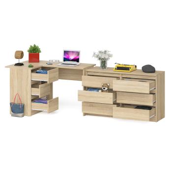 Стол компьютерный СВК Мори МС-16 левый + Комод МК1200.6