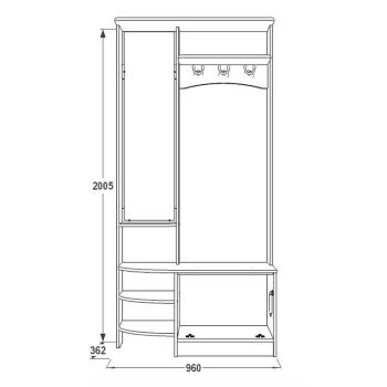 Прихожая FANT САША-13