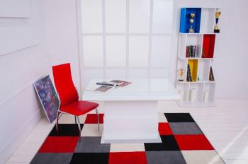 Стол-трансформер Levmar Space стекло V15/S95 Белый/Сатинированная сталь