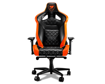 Кресло компьютерное игровое TITAN Black-Orange (Р)