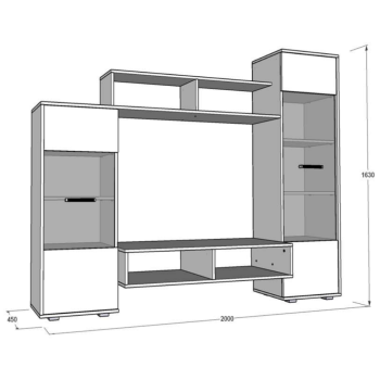 Стенка для гостиной FANT Александра 2