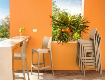 Стул пластиковый барный Siesta Maya Bar 75