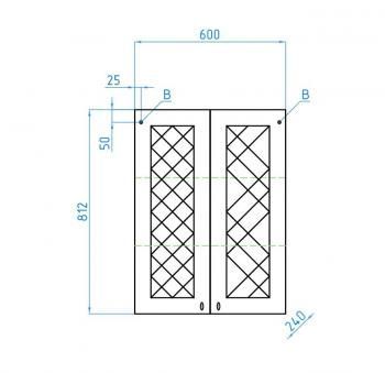 Подвесной шкаф Style Line Канна 60