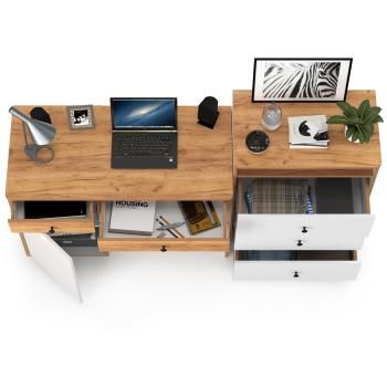 Стол письменный Mobi Вуди 12.42 + Комод 13.293