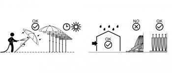 Зонт пляжный профессиональный ReeHouse Cezanne