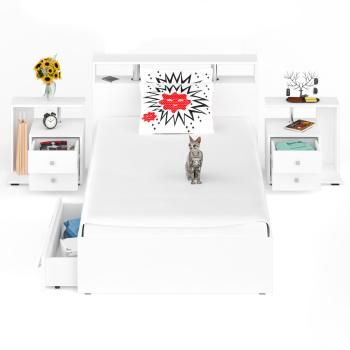 Кровать с ящиками СВК Камелия 1200 + две тумбы