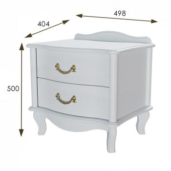 Тумбочка Мебелик Джульетта 2 ящика