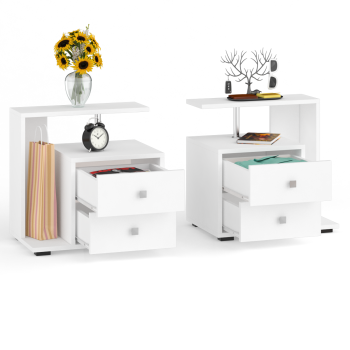 Тумба прикроватная СВК Камелия - комплект из 2 шт.(левая + правая)