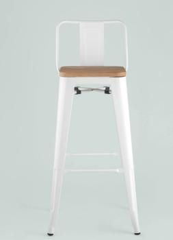 Стул барный STOOL GROUP TOLIX WOOD со спинкой